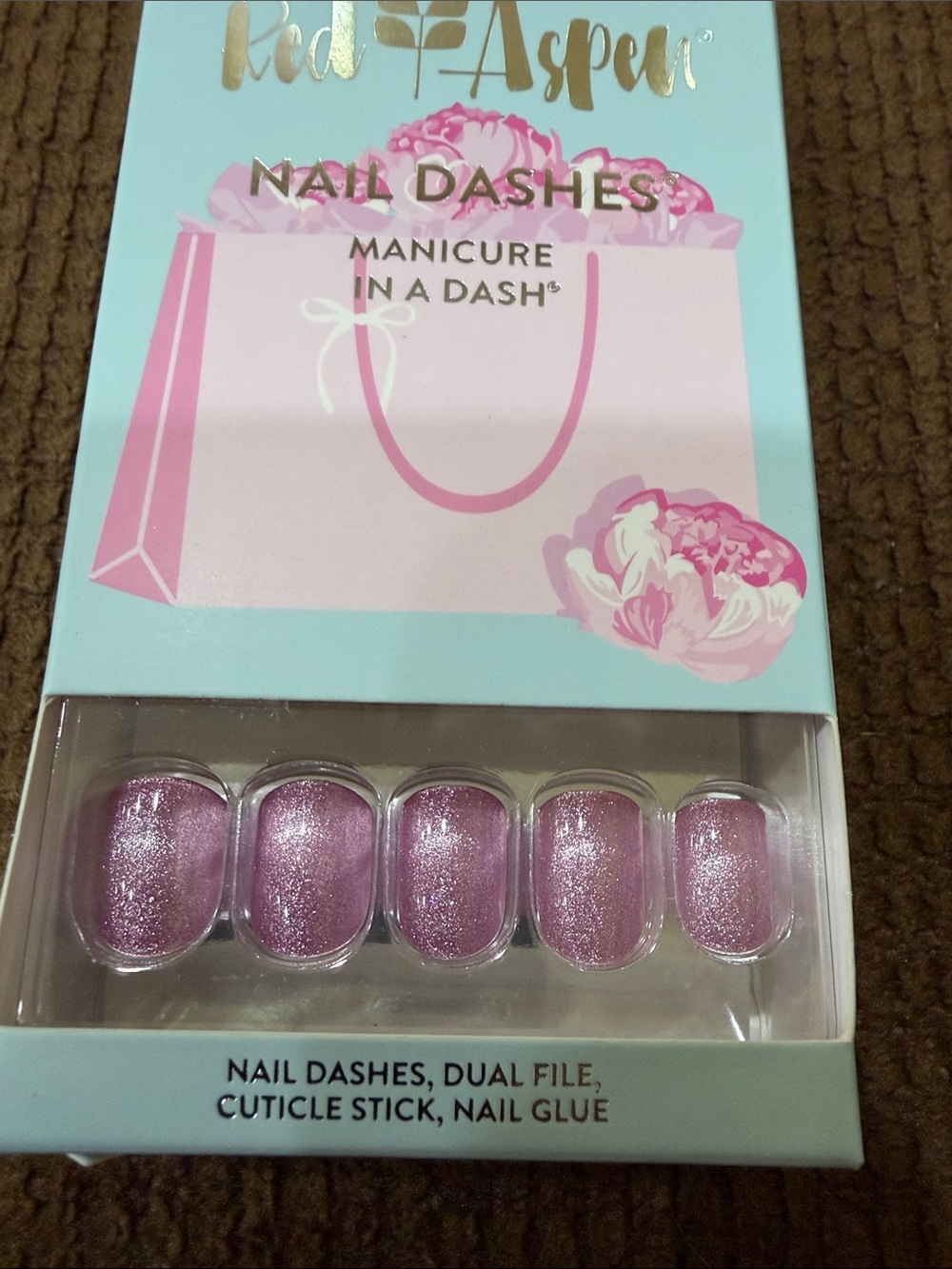 Red Aspen Nail Dashes  Press-On Nails - Picture 5 of 13